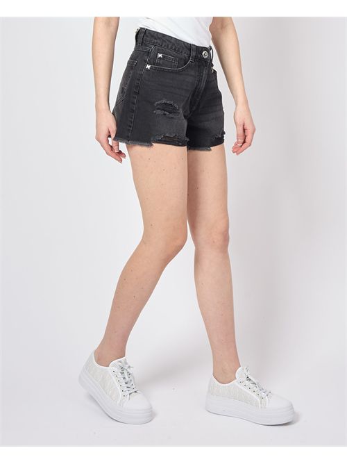 Short en jean Richmond X pour femme, noir RICHMOND X | UWP25121SHDENIM BLACK